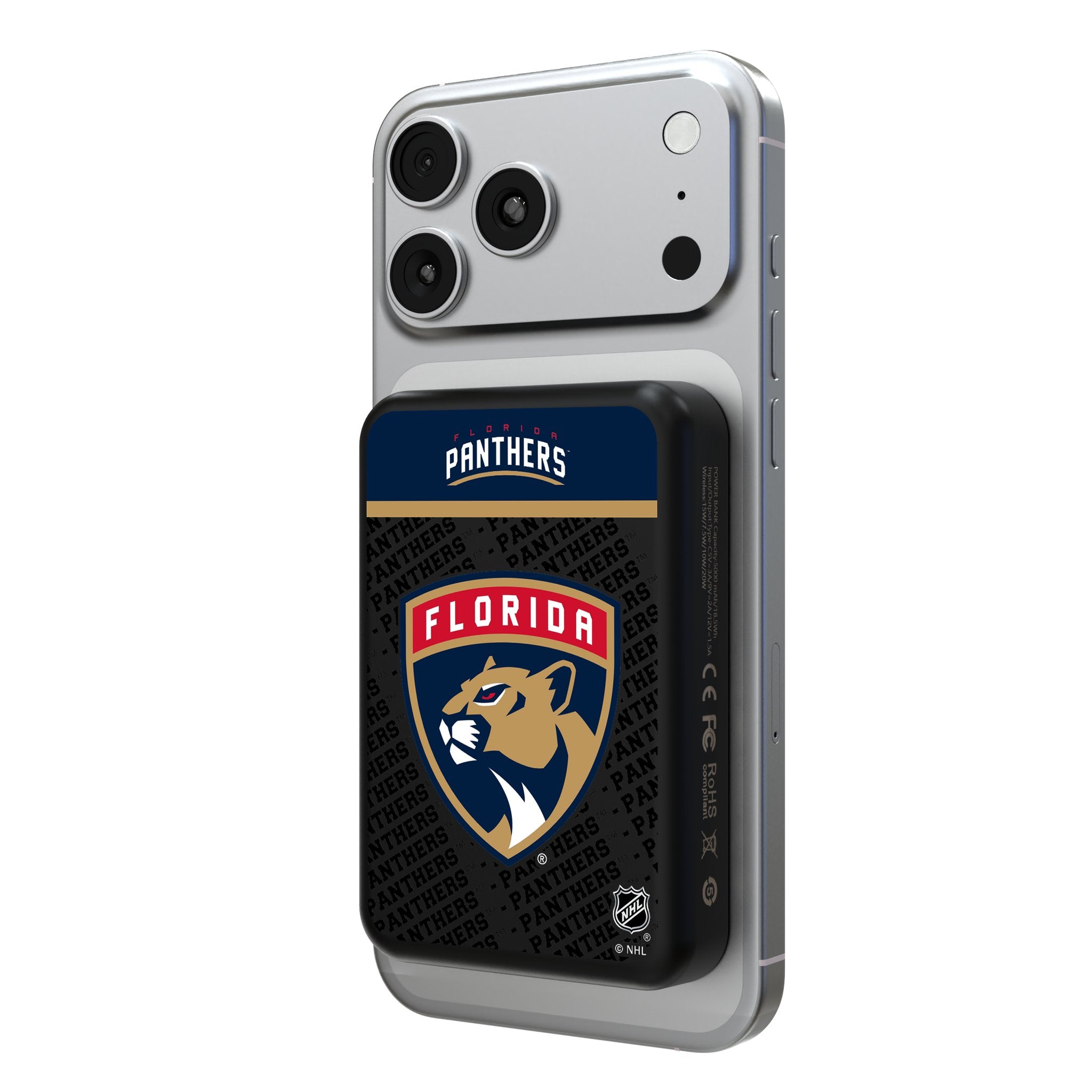 Florida Panthers Endzone Plus Wireless Mag Power Bank