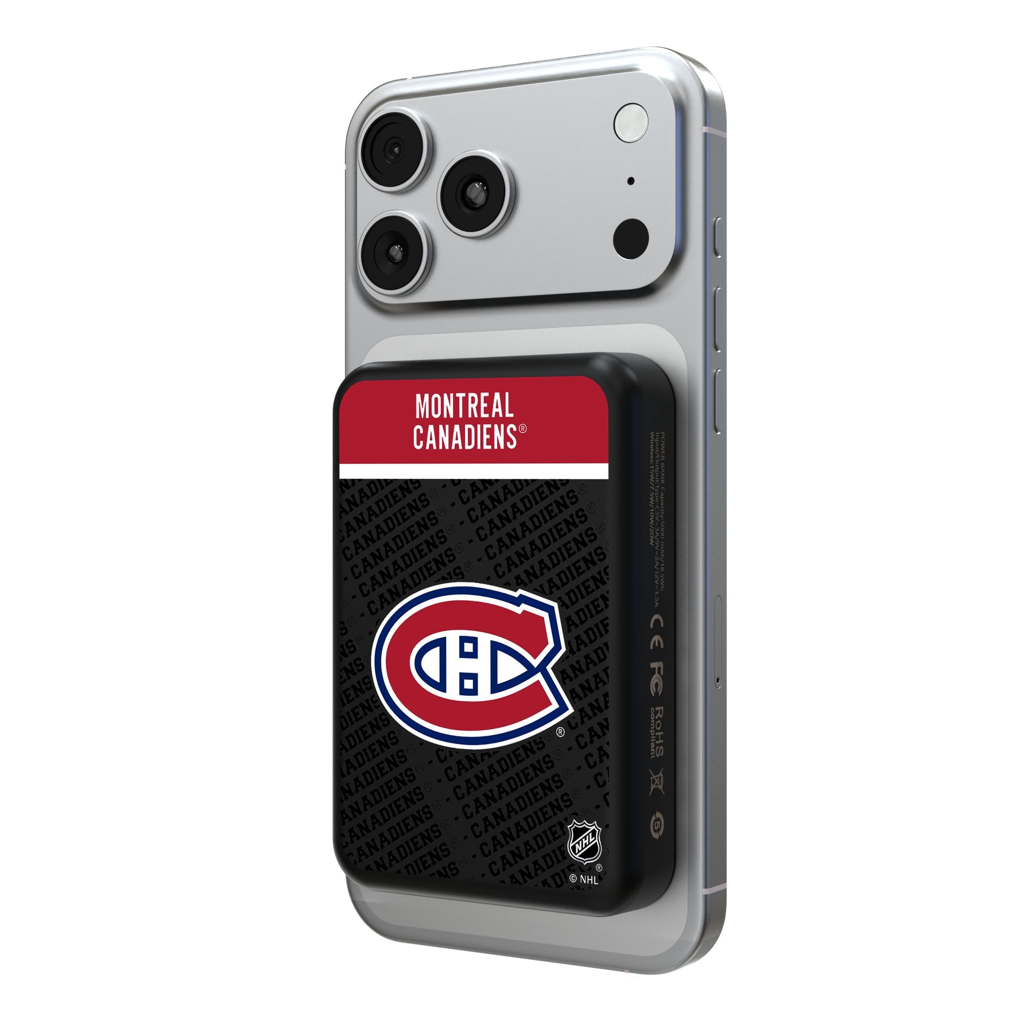 Montreal Canadiens Endzone Plus Wireless Mag Power Bank