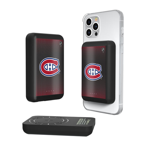 Montreal Canadiens Linen Wireless Mag Power Bank