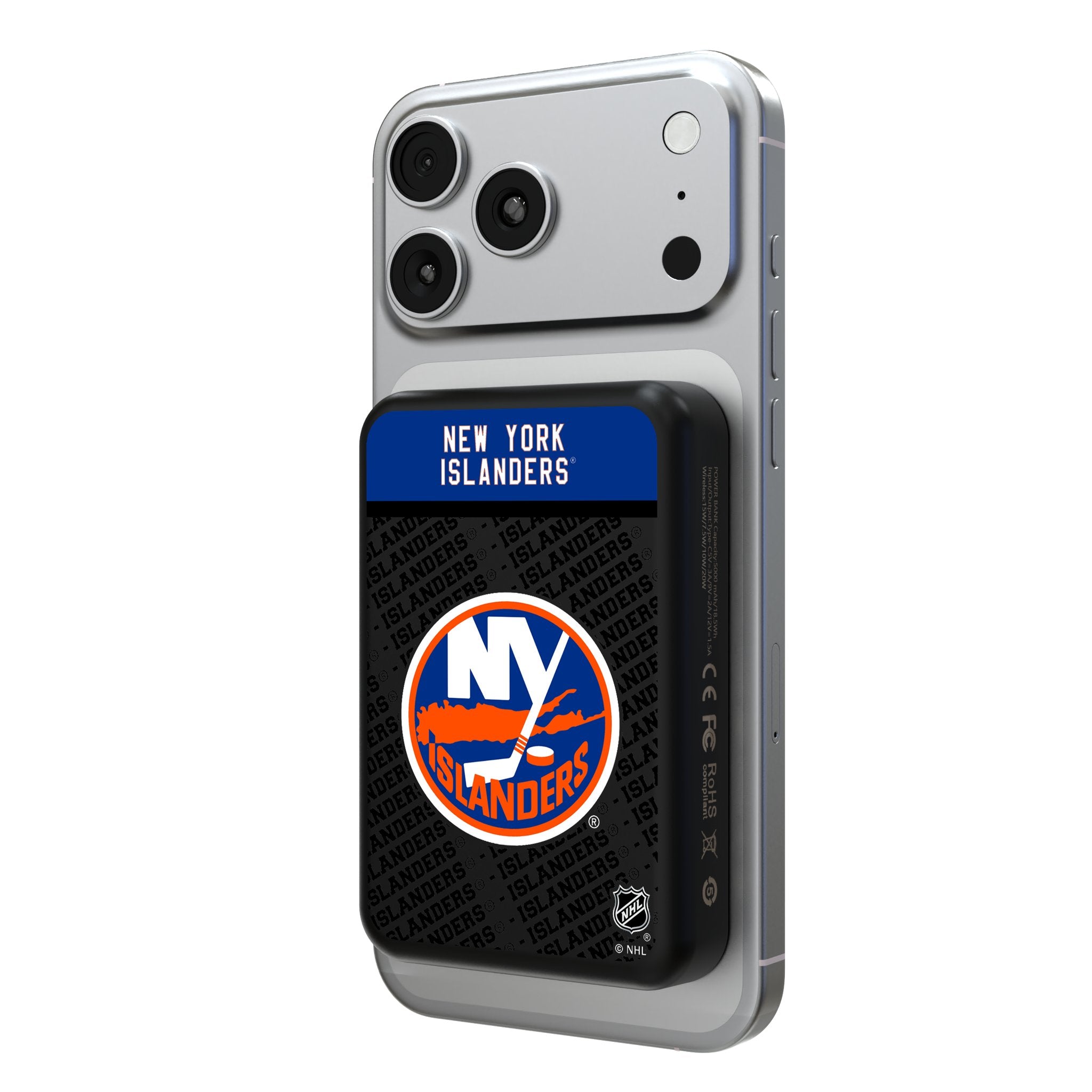 New York Islanders Endzone Plus Wireless Mag Power Bank