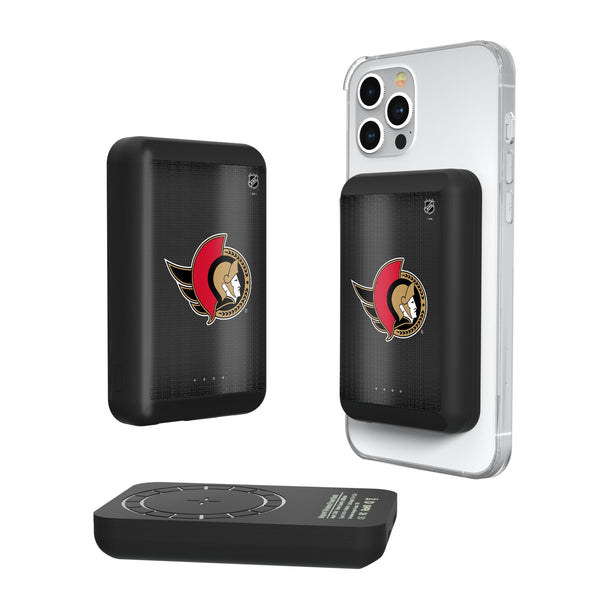 Ottawa Senators Linen Wireless Mag Power Bank