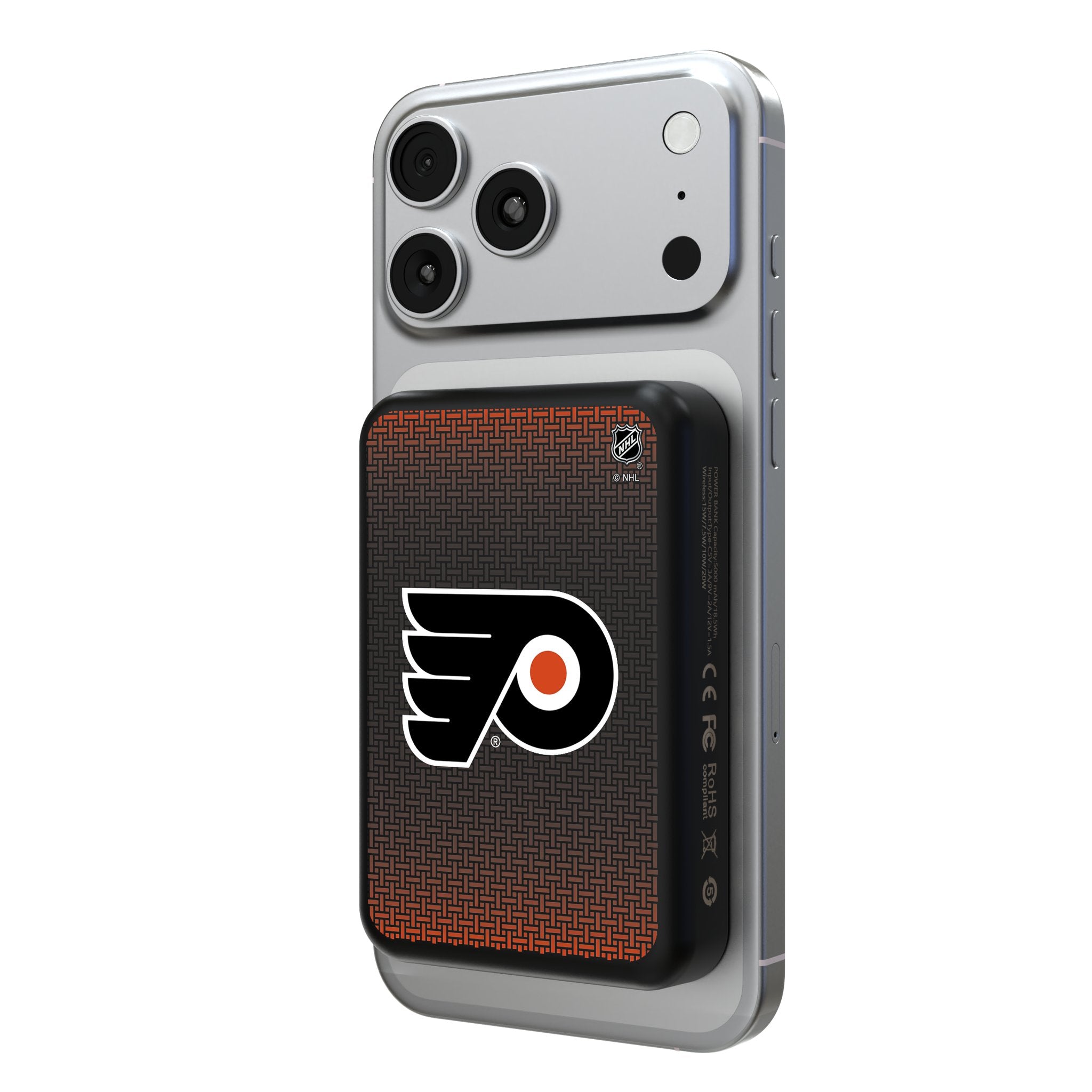 Philadelphia Flyers Linen Wireless Mag Power Bank