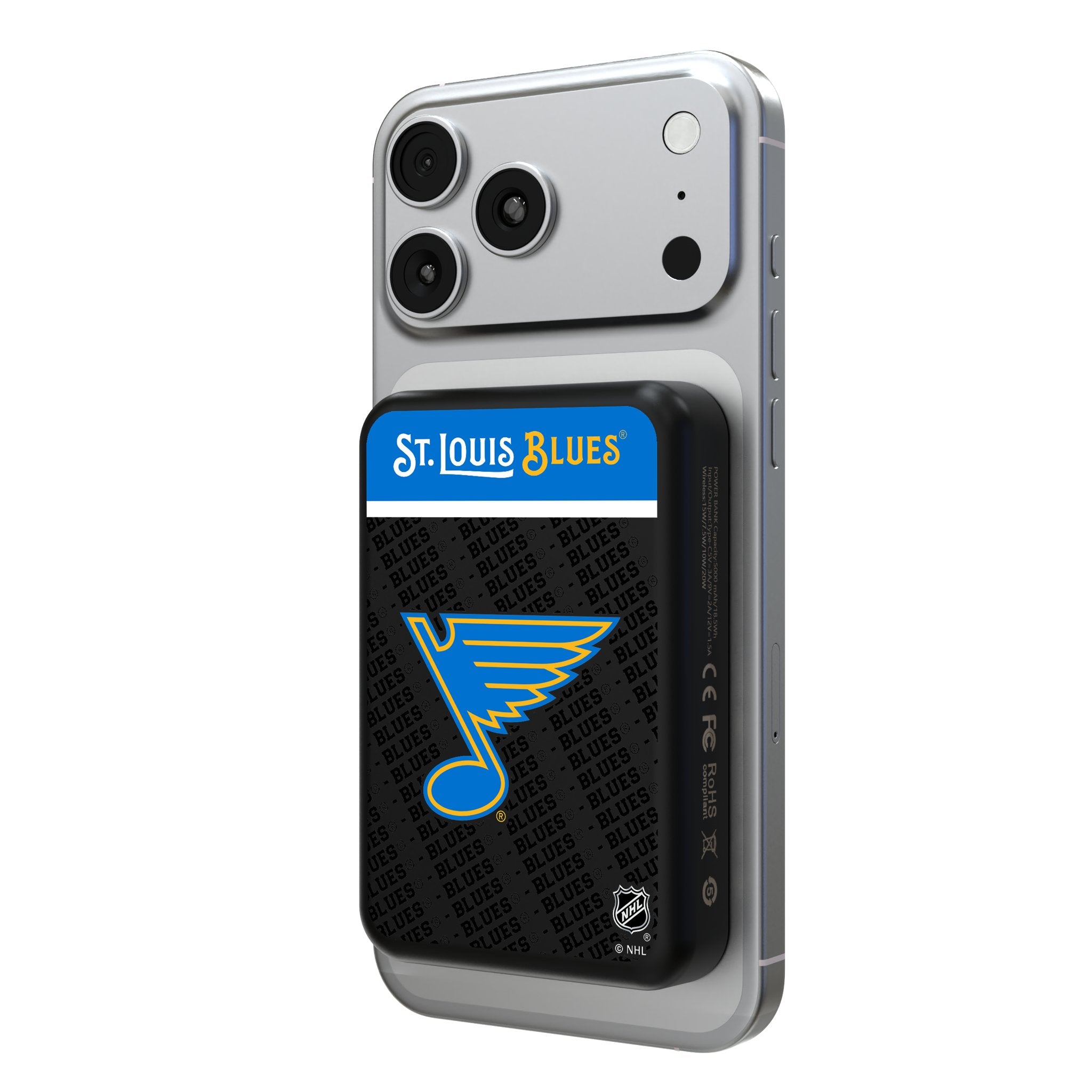 St. Louis Blues Endzone Plus Wireless Mag Power Bank