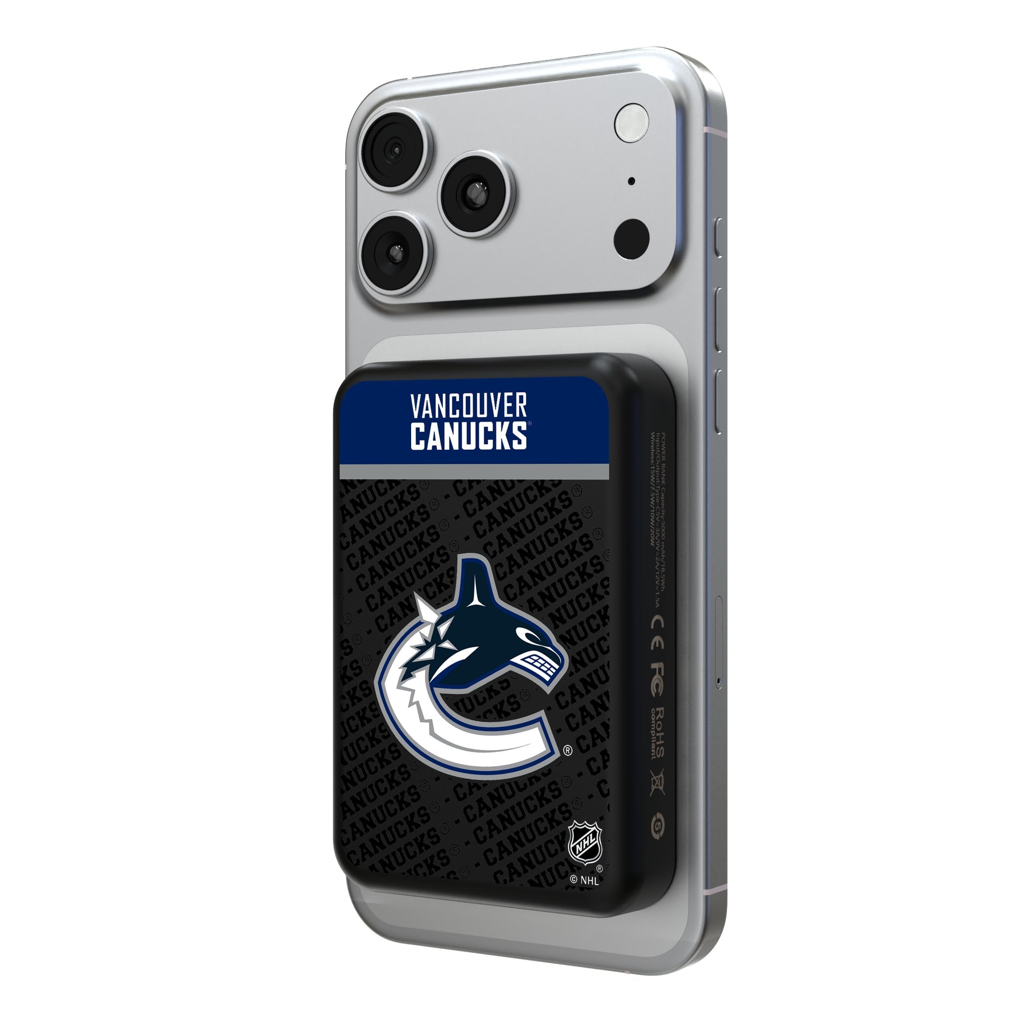Vancouver Canucks Endzone Plus Wireless Mag Power Bank
