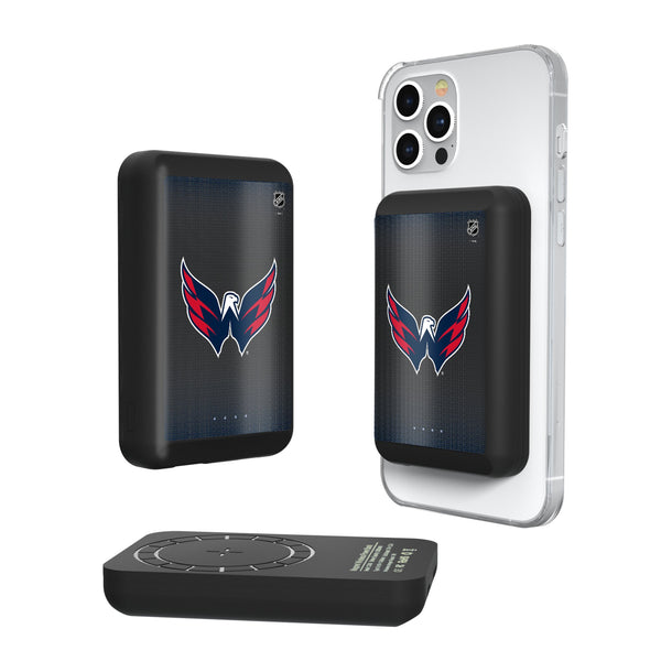 Washington Capitals Linen Wireless Mag Power Bank