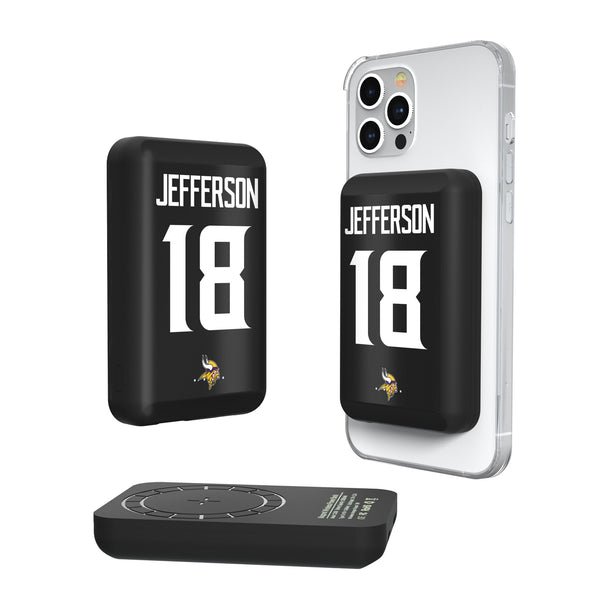Justin Jefferson Minnesota Vikings 18 Ready Wireless Mag Power Bank