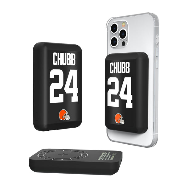 Nick Chubb Cleveland Browns 24 Ready Wireless Mag Power Bank