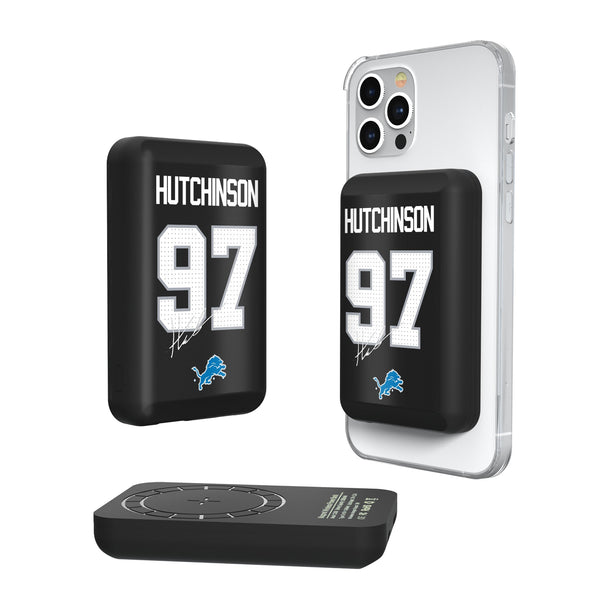 Aidan Hutchinson Detroit Lions 97 Ready Wireless Mag Power Bank