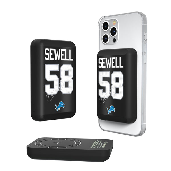 Penei Sewell Detroit Lions 58 Ready Wireless Mag Power Bank
