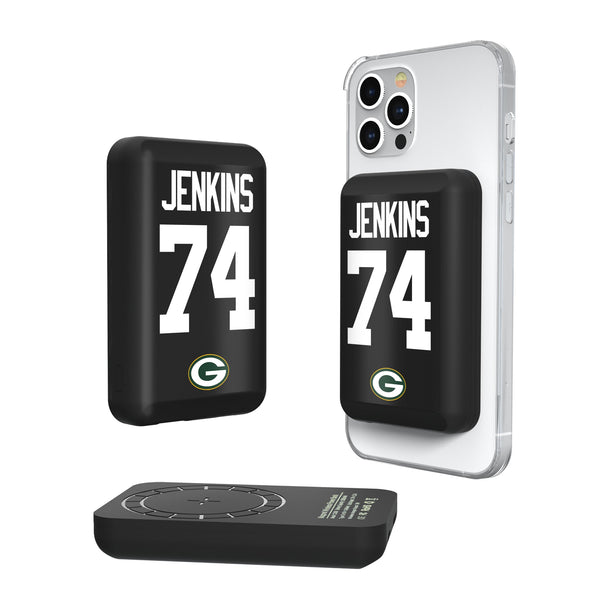 Elgton Jenkins Green Bay Packers 74 Ready Wireless Mag Power Bank