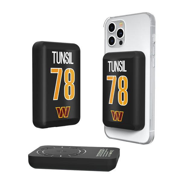 Laremy Tunsil Washington Commanders 78 Game Tactic Wireless Mag Power Bank