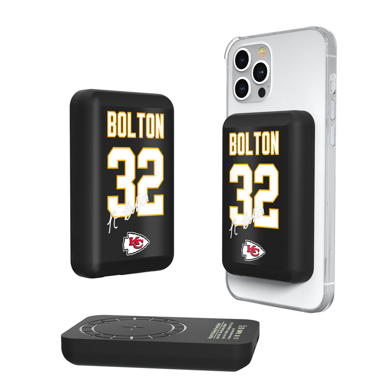 Nick Bolton Kansas City Chiefs 32 Ready Wireless Mag Power Bank