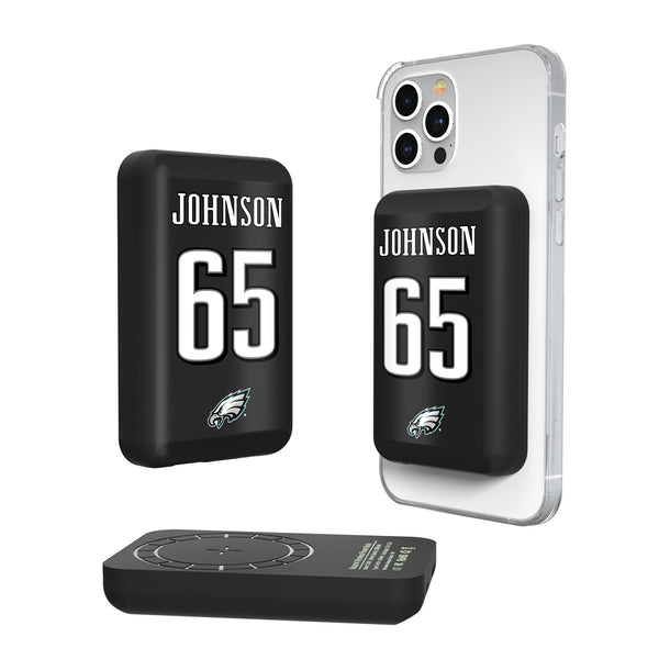 Lane Johnson Philadelphia Eagles 65 Ready Wireless Mag Power Bank