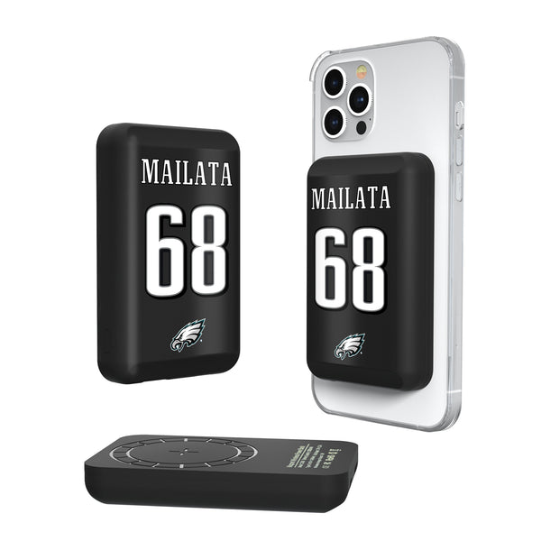 Jordan Mailata Philadelphia Eagles 68 Ready Wireless Mag Power Bank