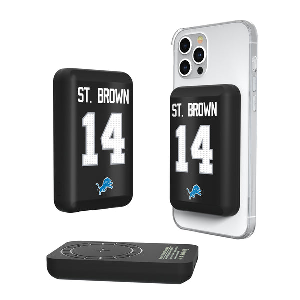 Amon-Ra St. Brown Detroit Lions 14 Ready Wireless Mag Power Bank