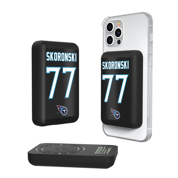 Peter Skoronski Tennessee Titans 77 Ready Wireless Mag Power Bank
