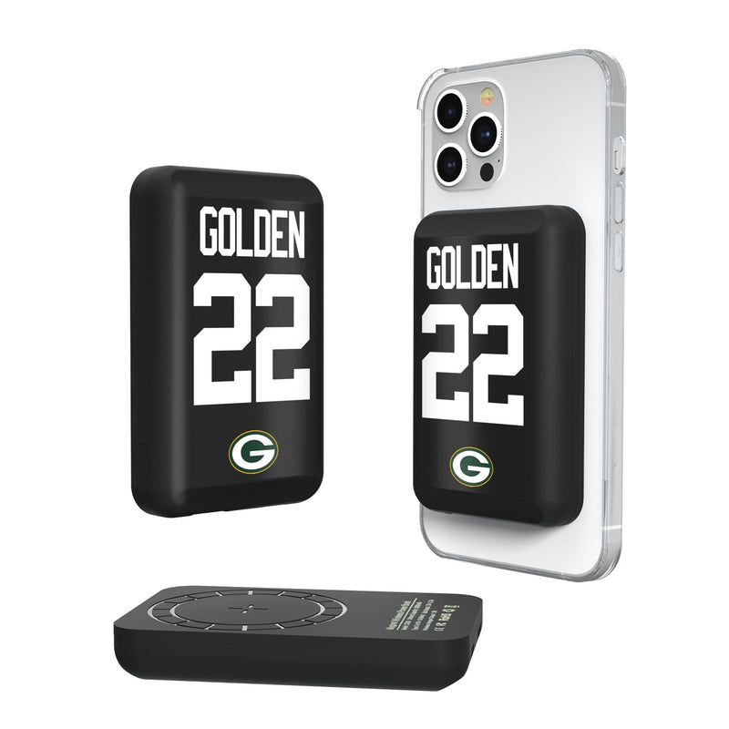 Matthew Golden Green Bay Packers 22 Game Tactic Wireless Mag Power Bank