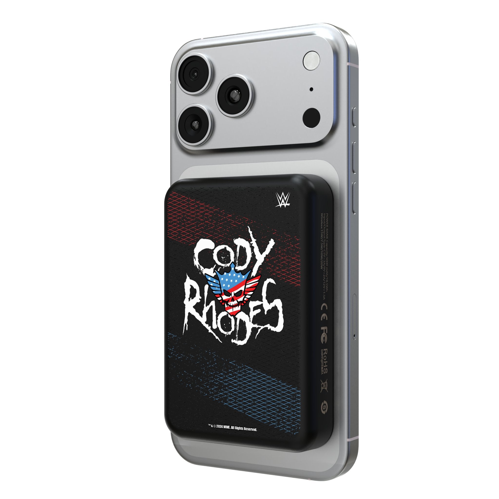 Cody Rhodes Steel Wireless Mag Power Bank