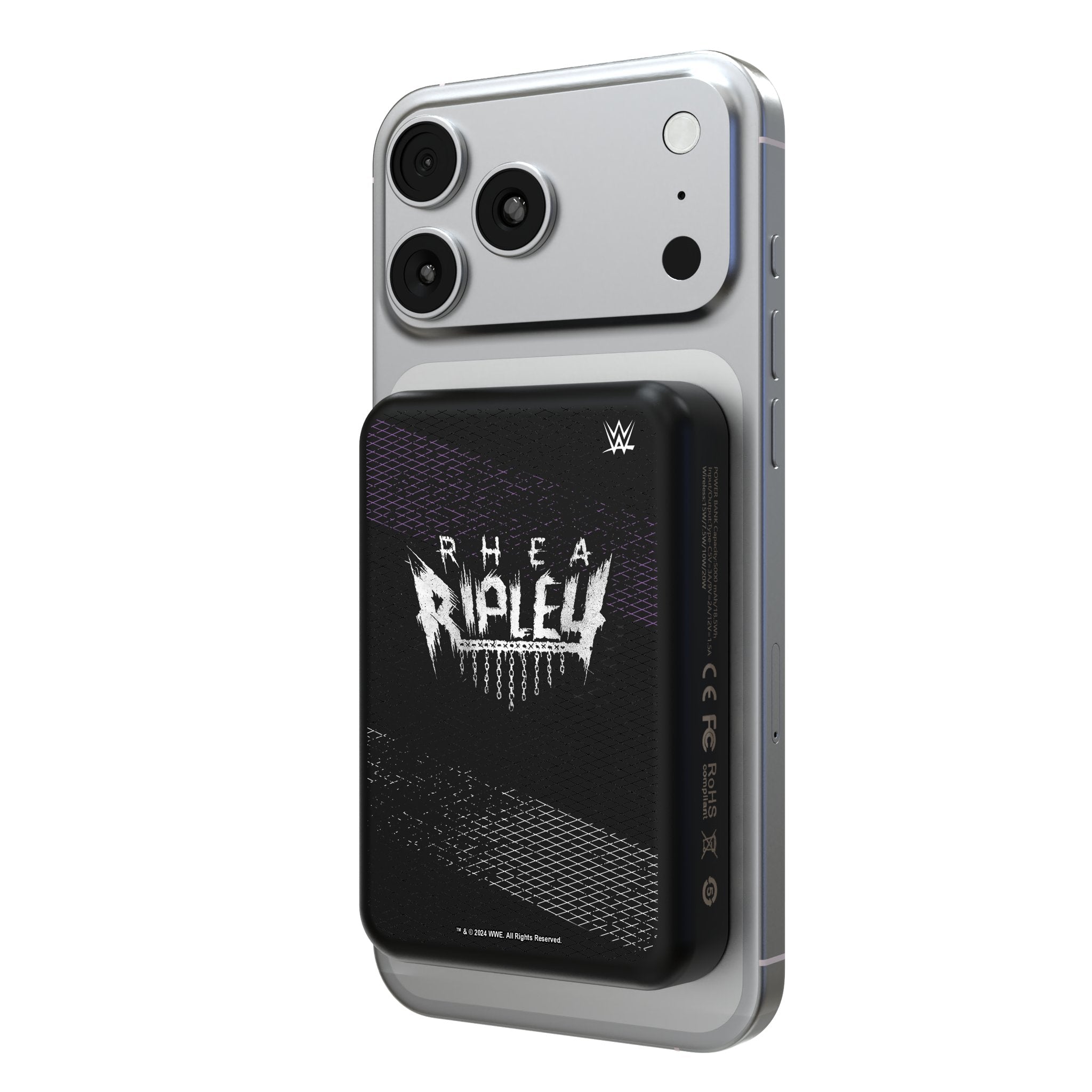 Rhea Ripley Steel Wireless Mag Power Bank