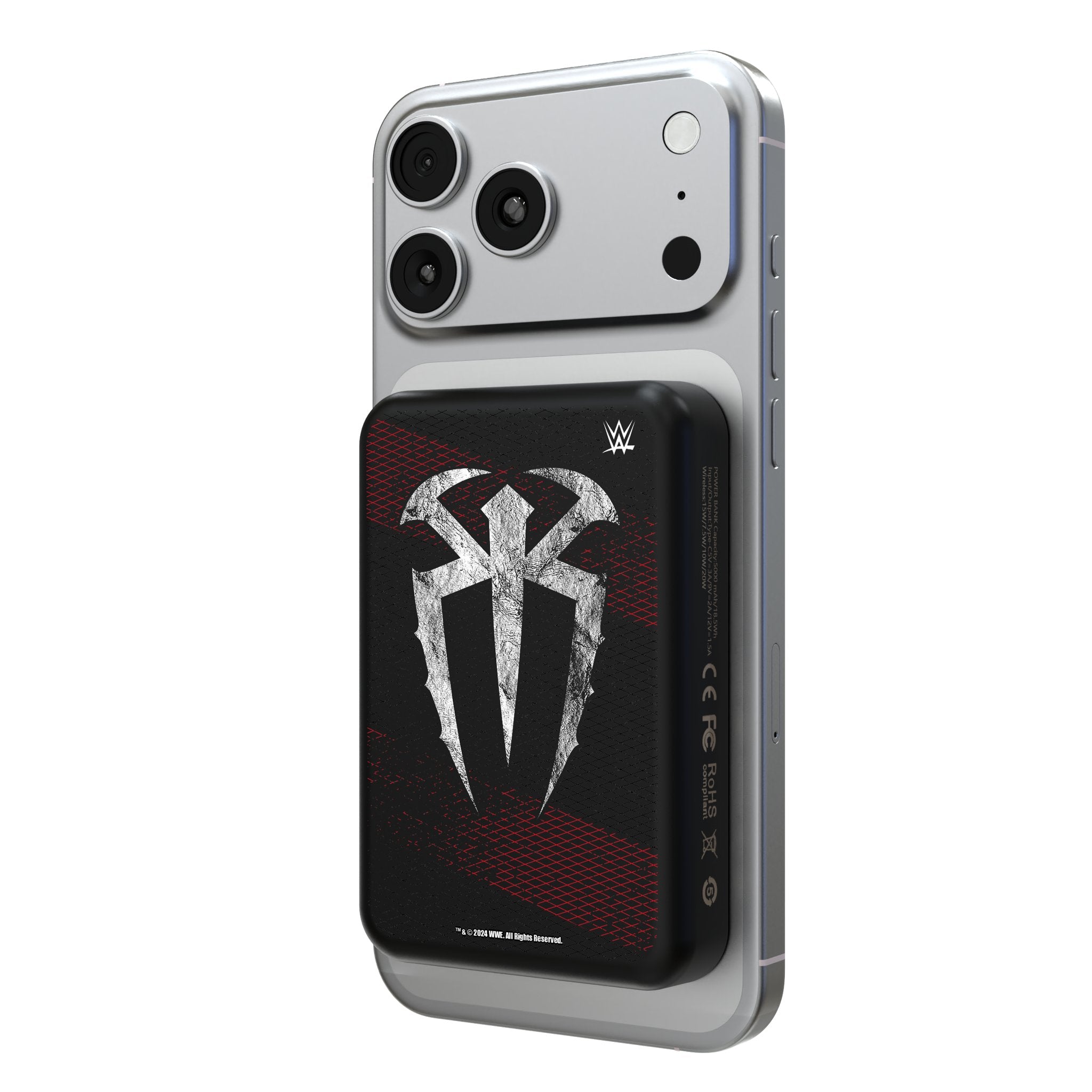 Roman Reigns Steel Wireless Mag Power Bank