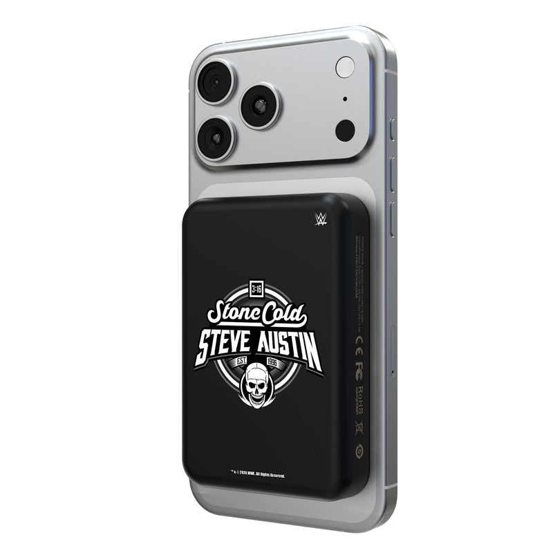 Stone Cold Steve Austin Clean Wireless Mag Power Bank