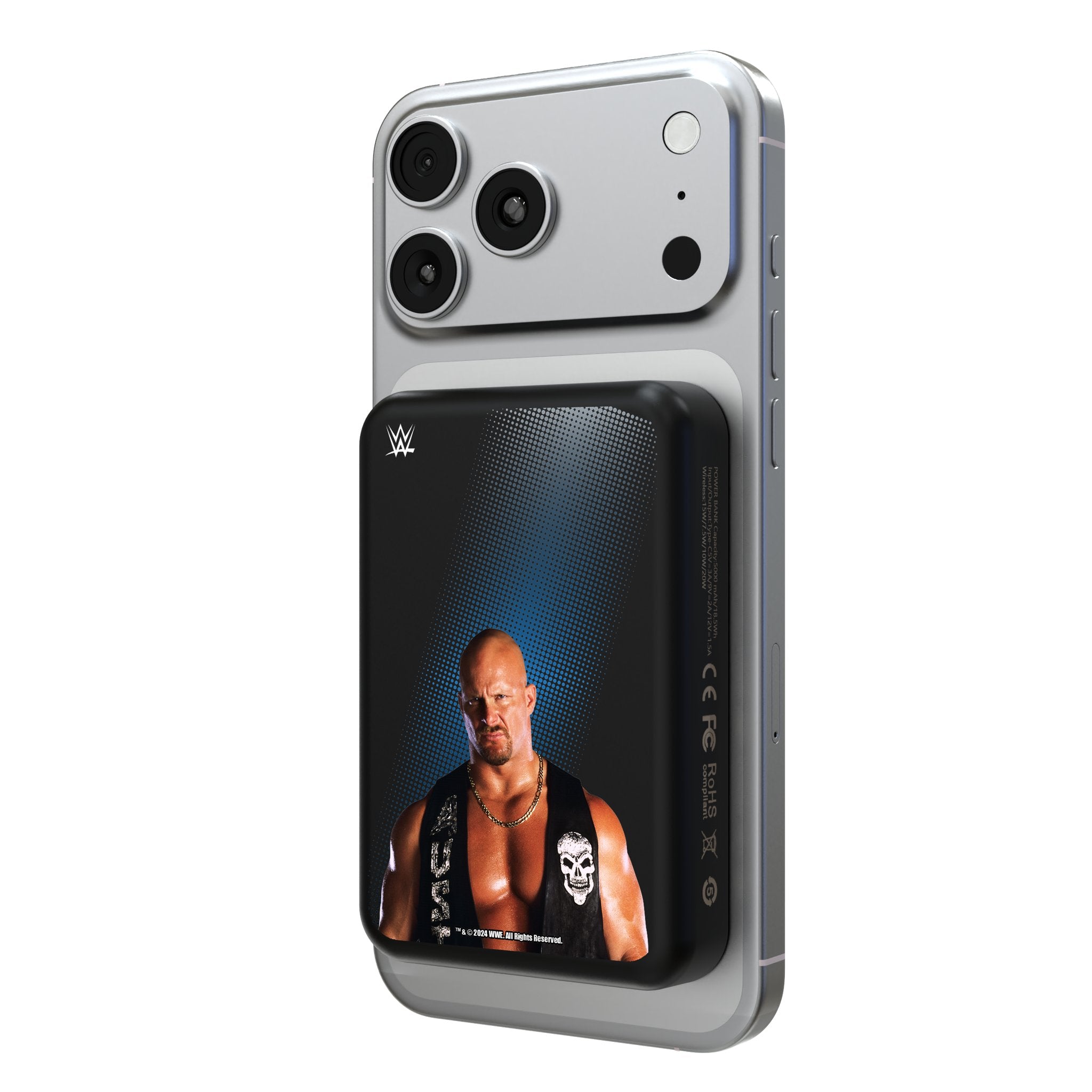 Stone Cold Steve Austin Superstar Wireless Mag Power Bank