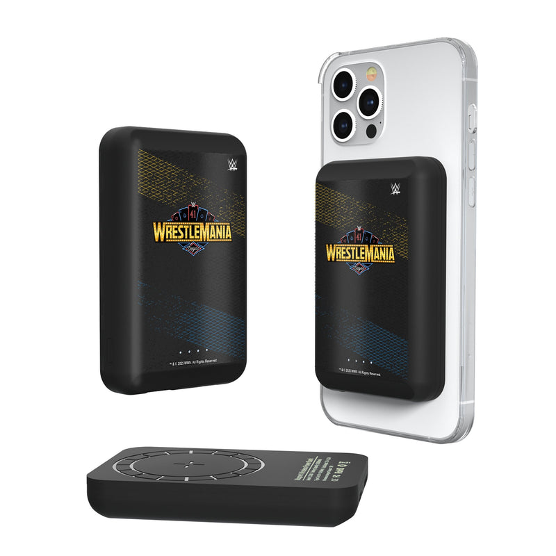 WrestleMania 41 Steel Wireless Mag Power Bank