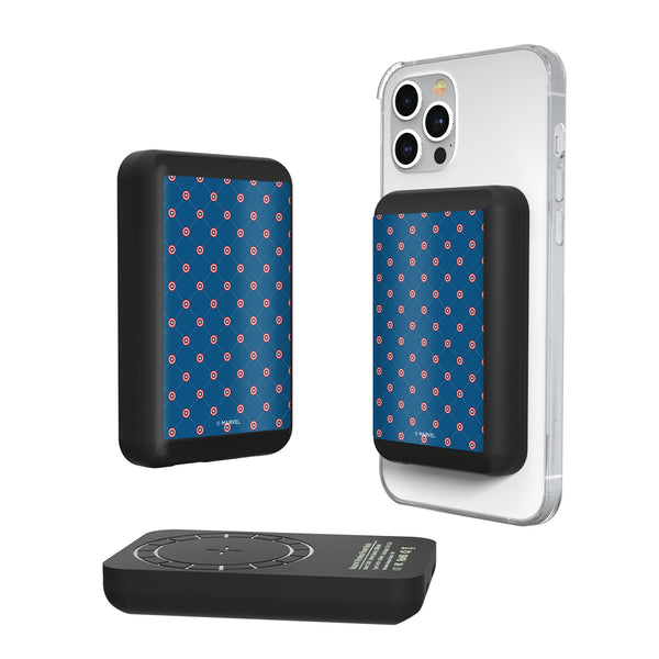 Marvel Avengers Captain America Pattern Wireless Mag Power Bank
