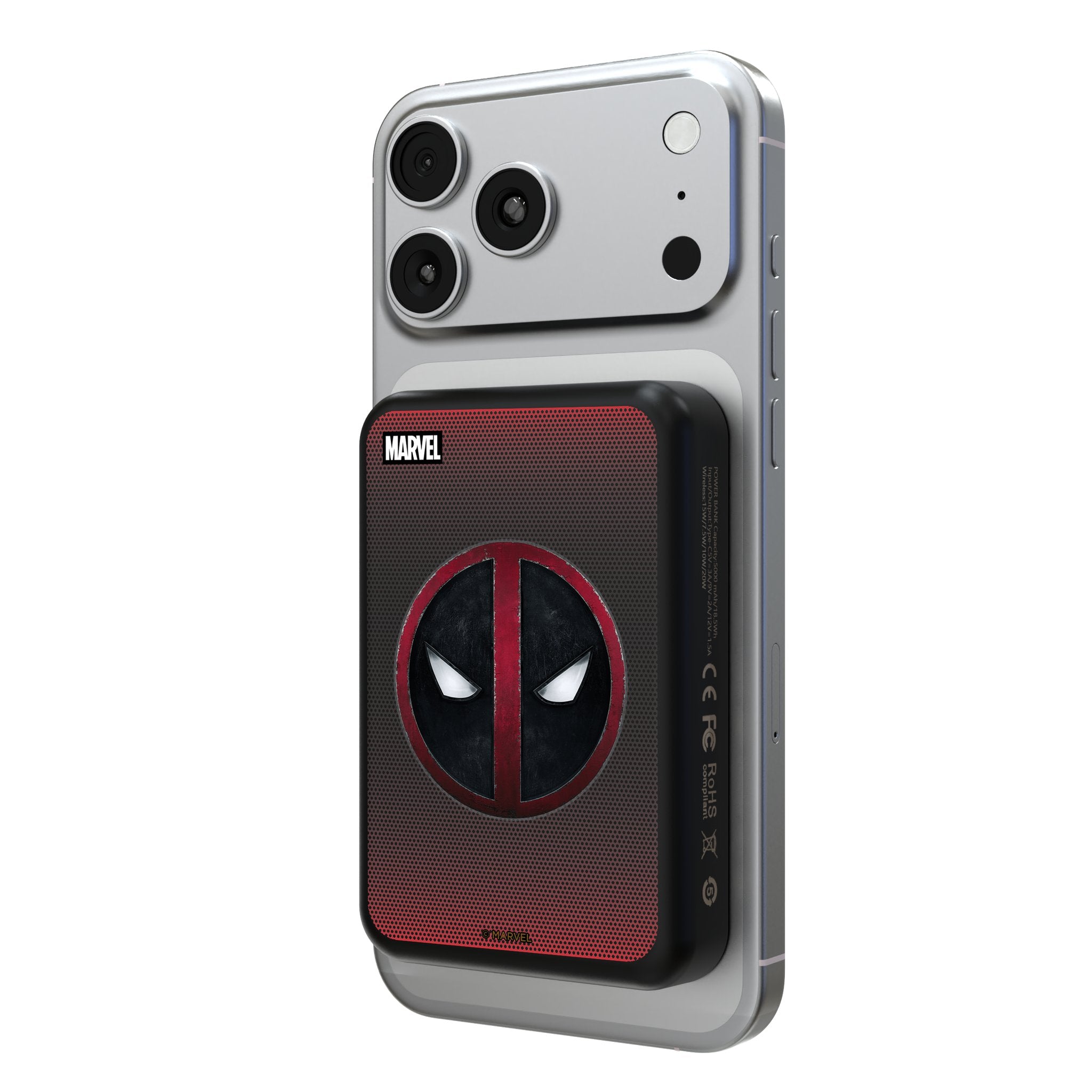 Marvel Deadpool Grid Wireless Mag Power Bank