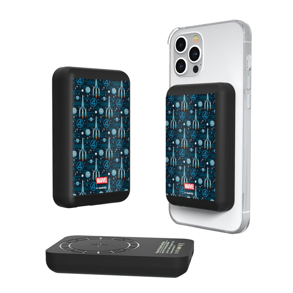 Marvel Fantastic Four Pattern Wireless Mag Power Bank