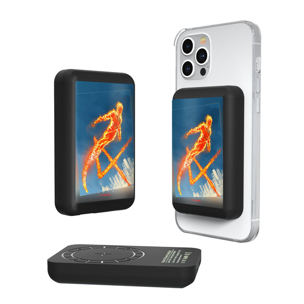 Marvel Human Torch Cover Art Wireless Mag Power Bank
