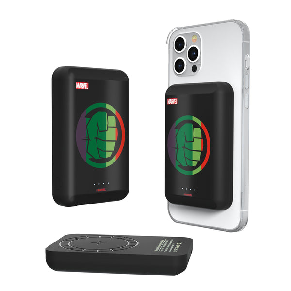 Marvel Avengers Hulk Sigil Wireless Mag Power Bank