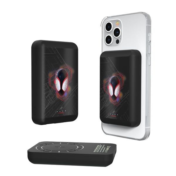 Marvel Miles Morales Badge Wireless Mag Power Bank