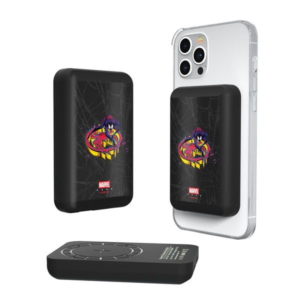Marvel Miles Morales Badge Wireless Mag Power Bank