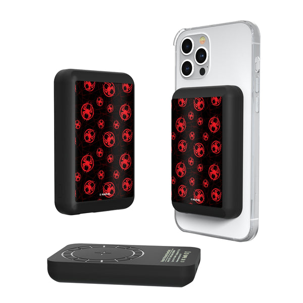Marvel Miles Morales Pattern Wireless Mag Power Bank
