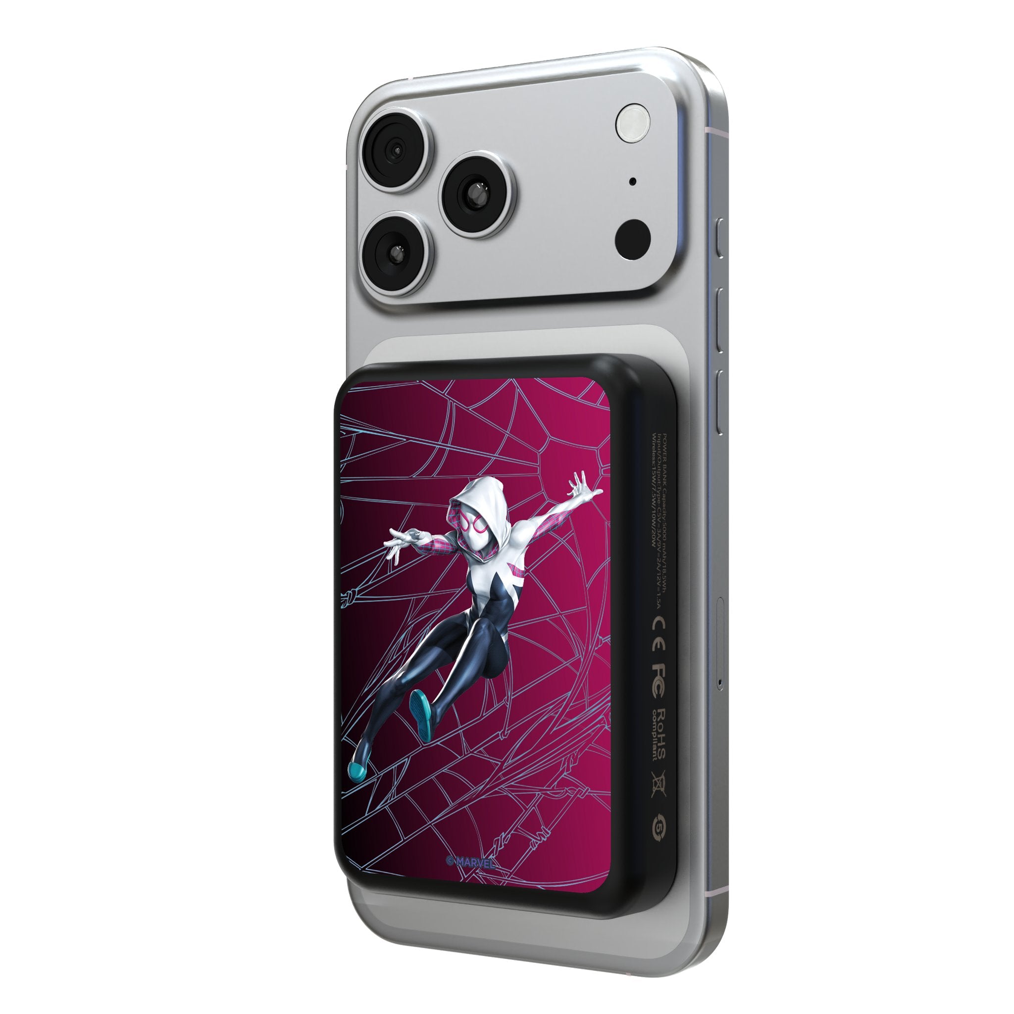 Marvel Spider-Gwen MechLine Wireless Mag Power Bank