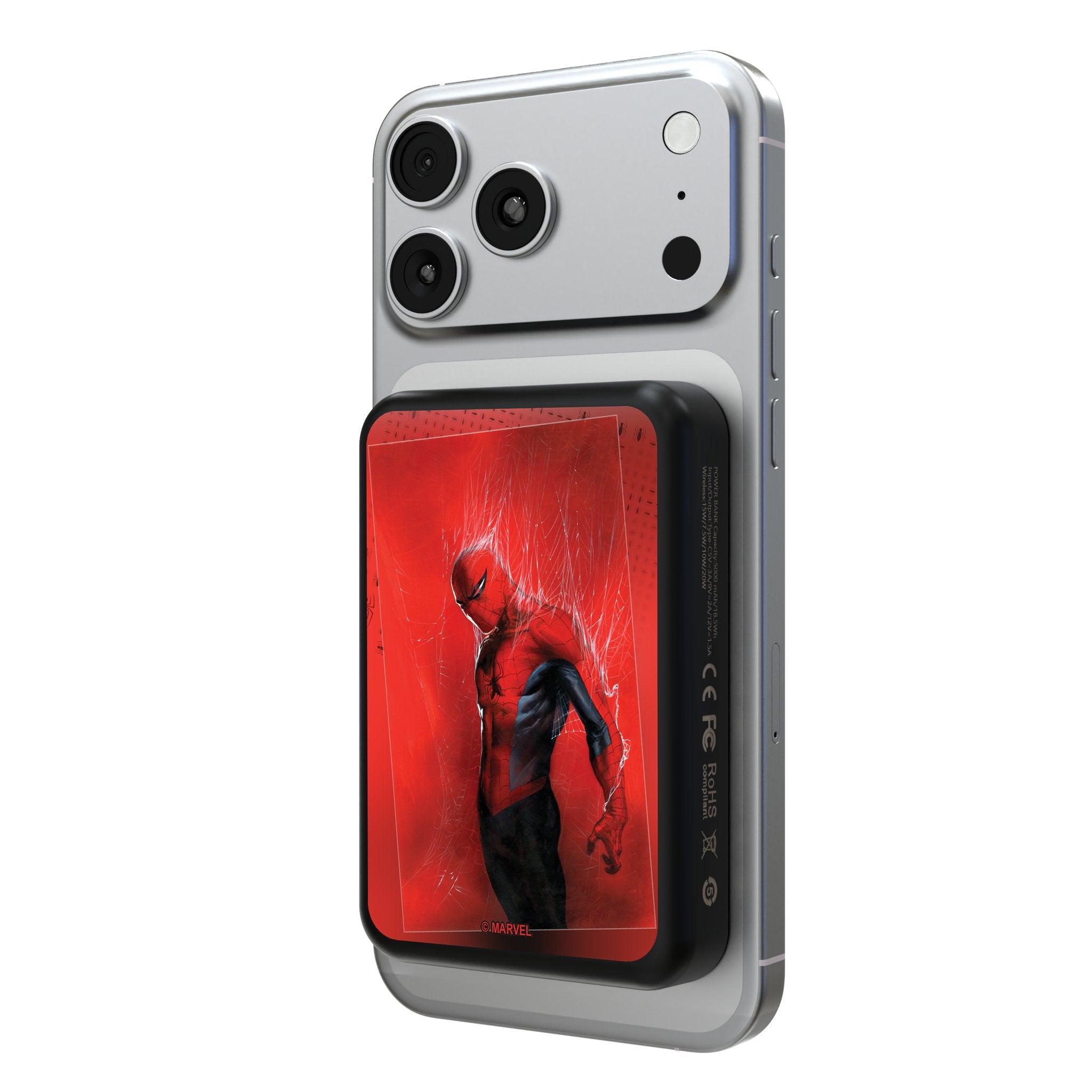 Marvel Spider-Man Cover Art Wireless Mag Power Bank