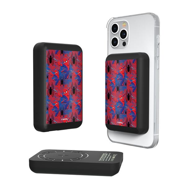 Marvel Spider-Man Pattern Wireless Mag Power Bank