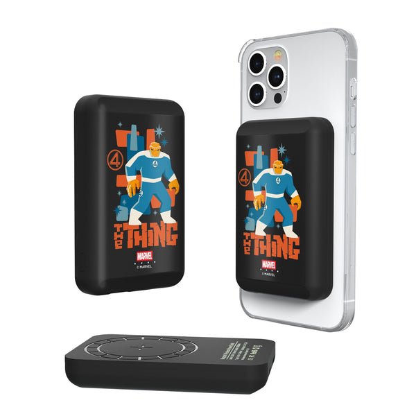 Marvel The Thing Badge Wireless Mag Power Bank