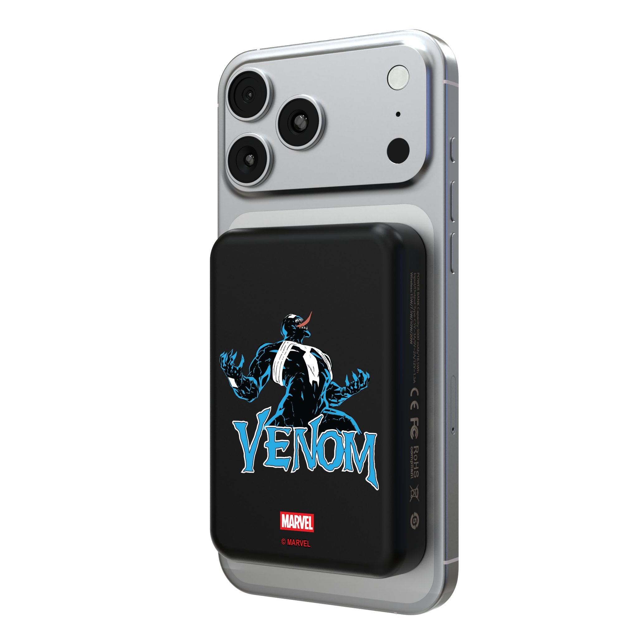Marvel Venom Badge Wireless Mag Power Bank