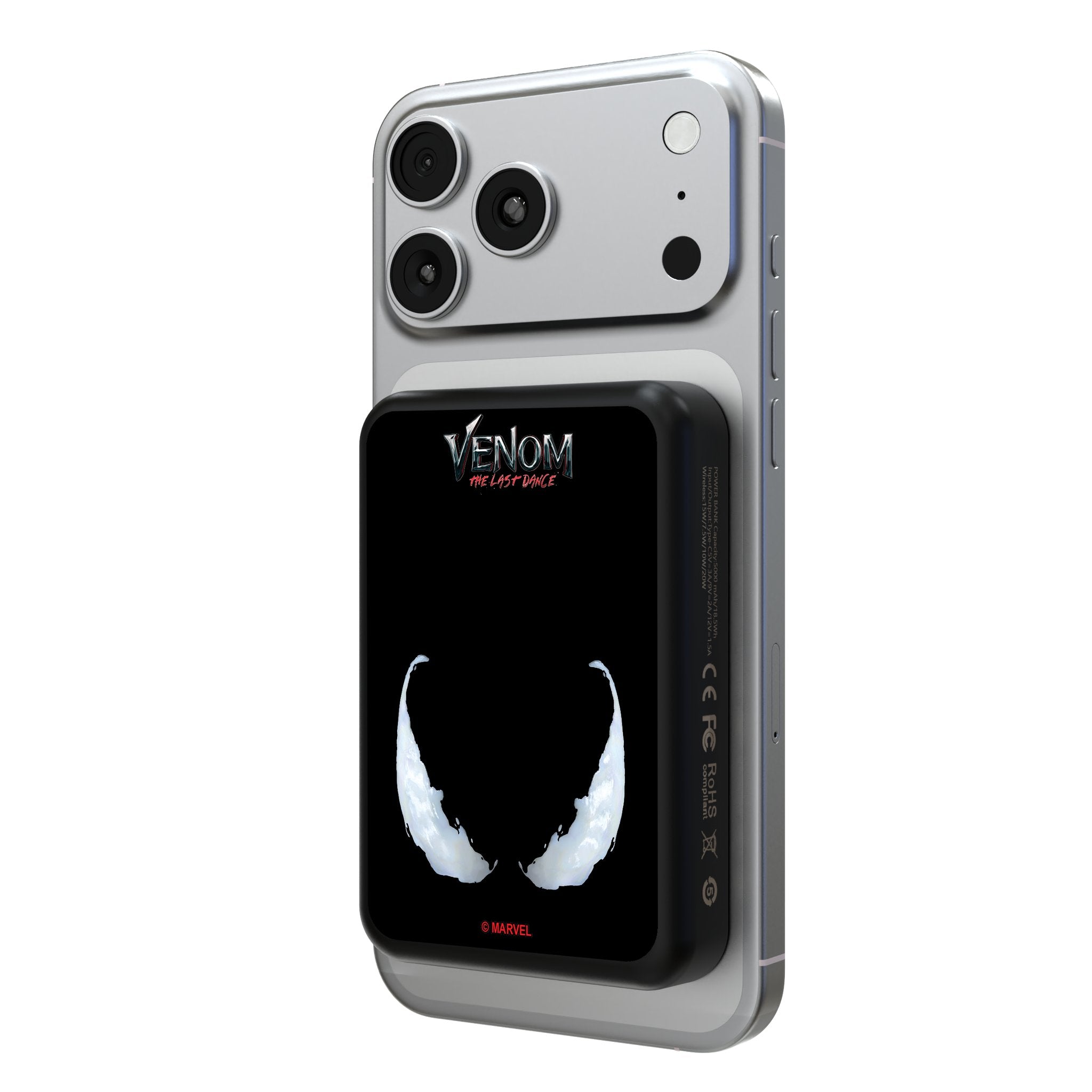 Marvel Venom Badge Wireless Mag Power Bank