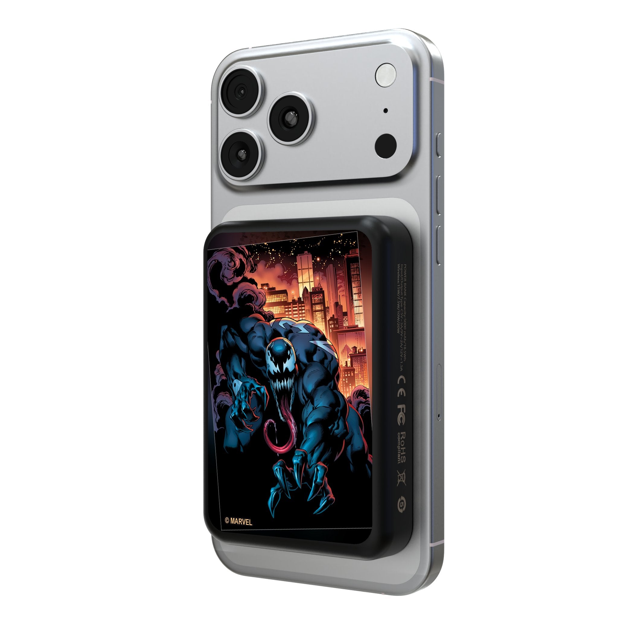 Marvel Venom Cover Art Wireless Mag Power Bank