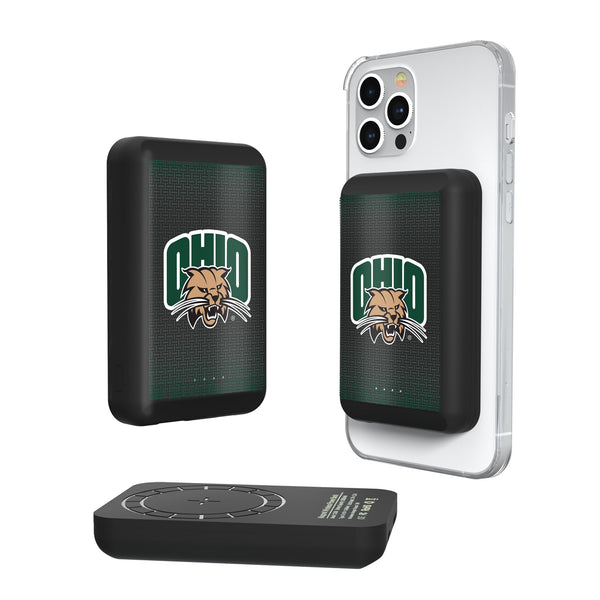 Ohio University Bobcats Linen Wireless Mag Power Bank