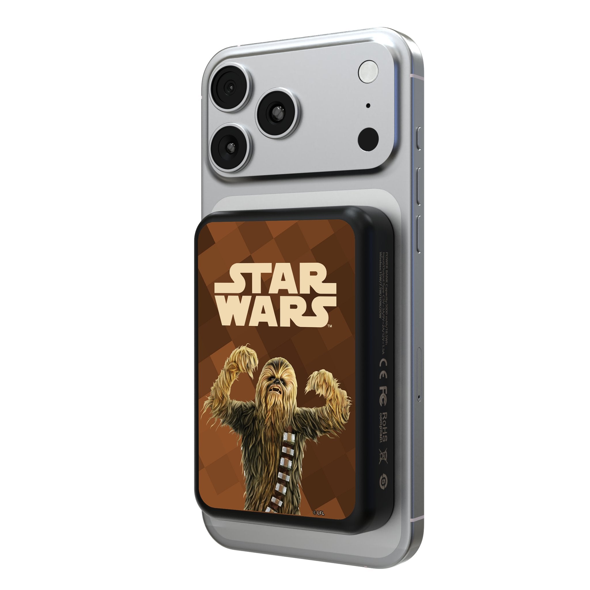Star Wars Chewbacca Color Block Wireless Mag Power Bank