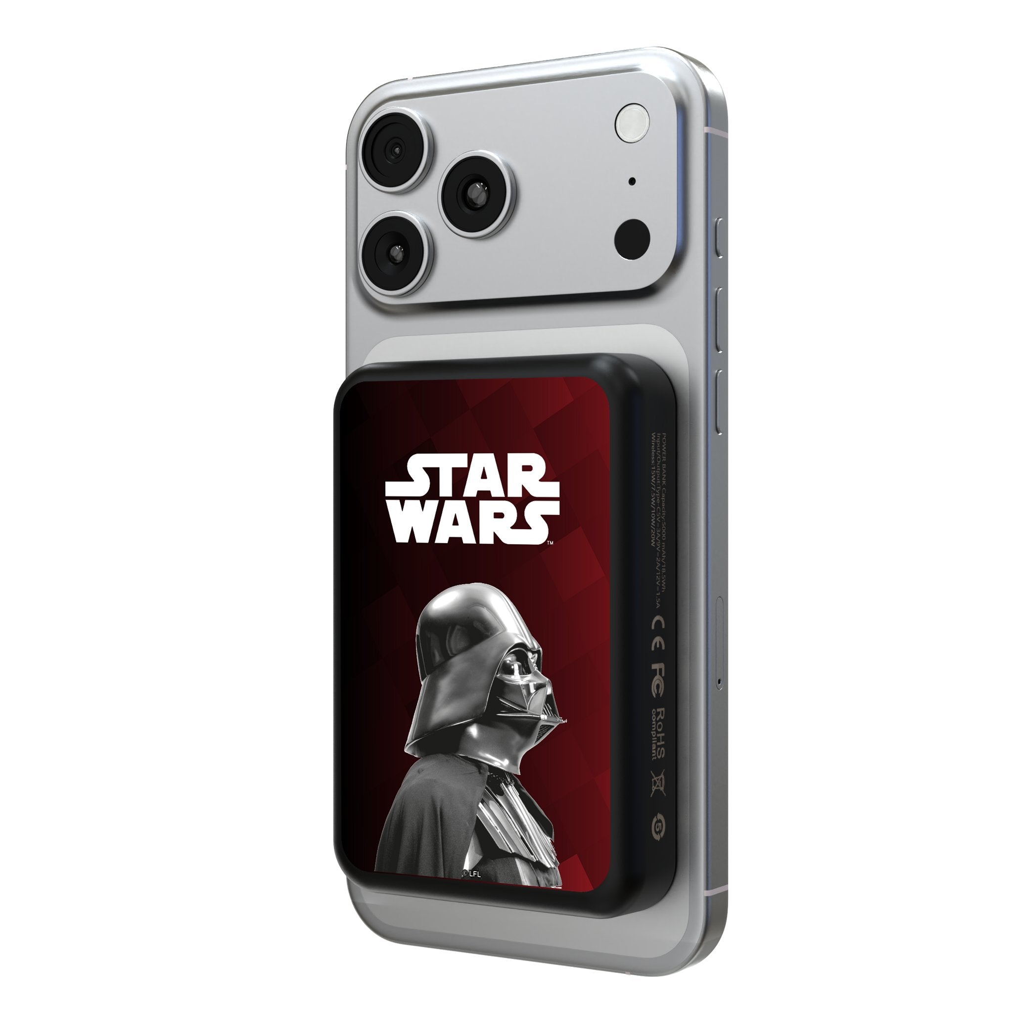 Star Wars Darth Vader Color Block Wireless Mag Power Bank