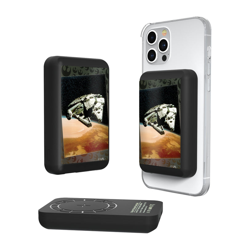 Star Wars Millennium Falcon Portrait Wireless Mag Power Bank