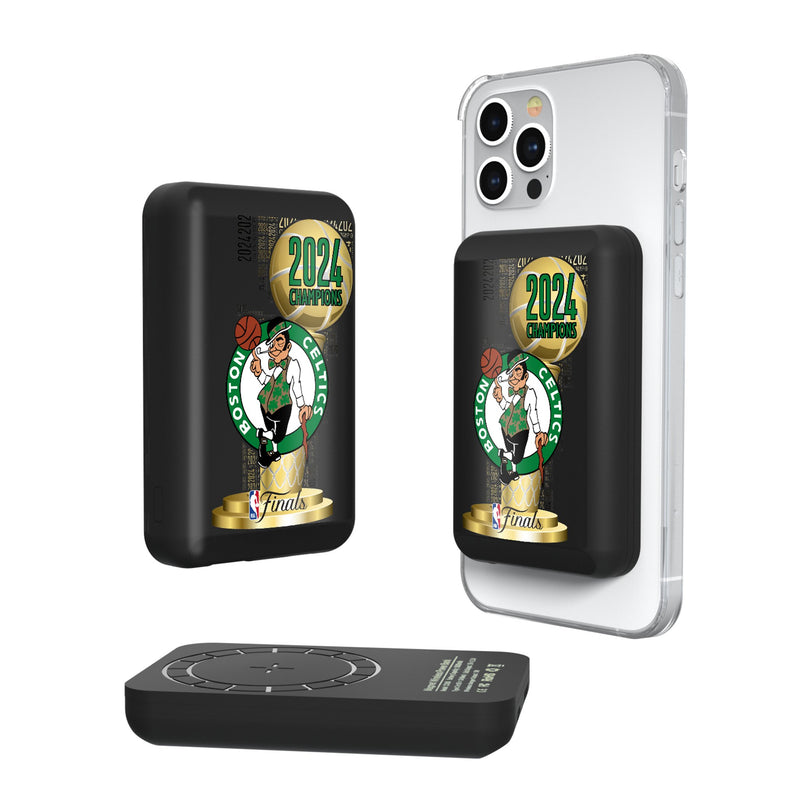 Boston Celtics 2024 NBA Champions Wireless Mag Power Bank