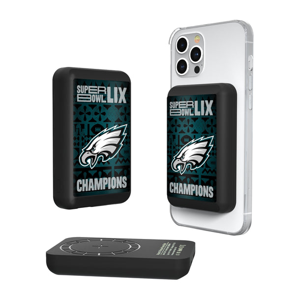 Philadelphia Eagles 2025 Super Bowl Wireless Mag Power Bank