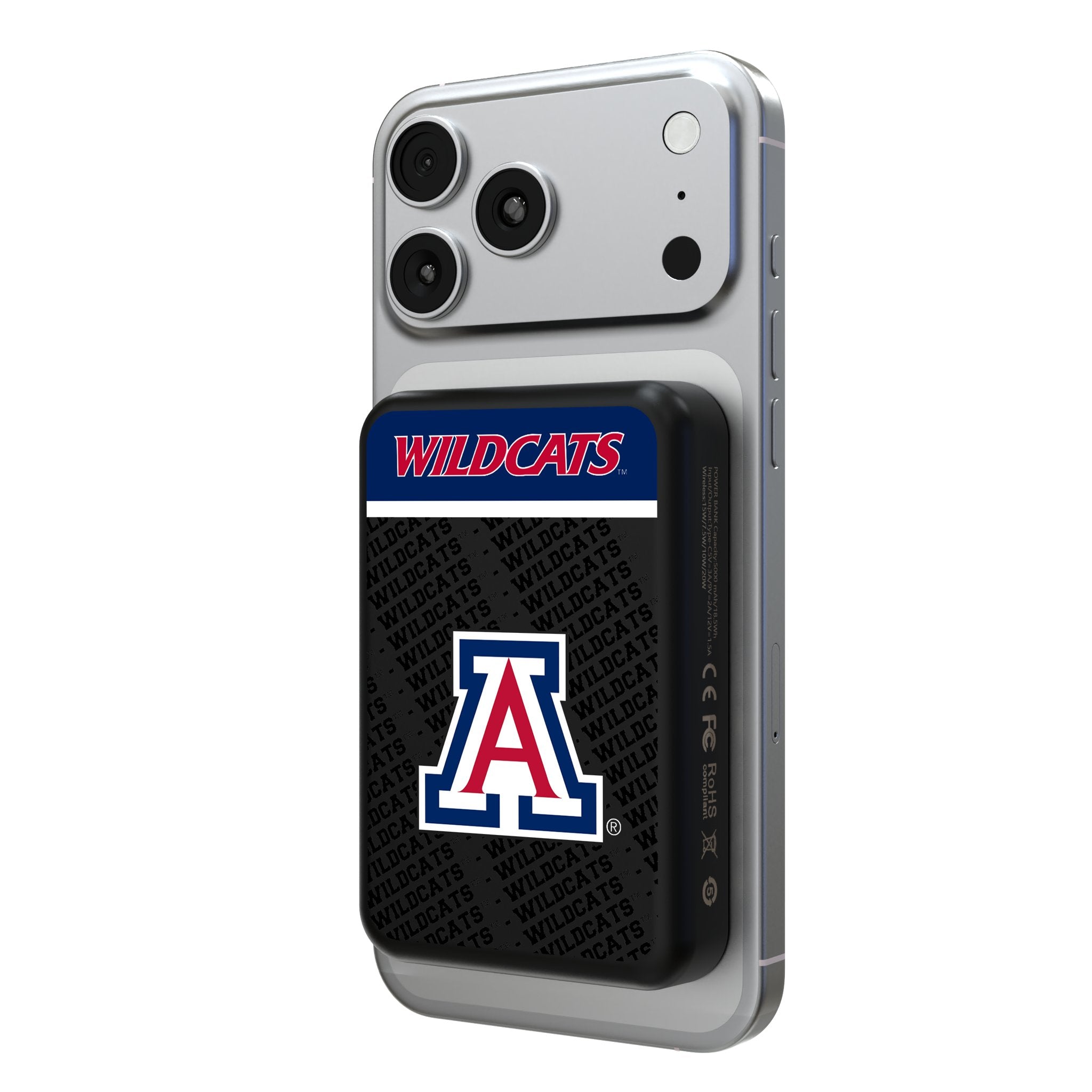University of Arizona Wildcats Endzone Plus Wireless Mag Power Bank