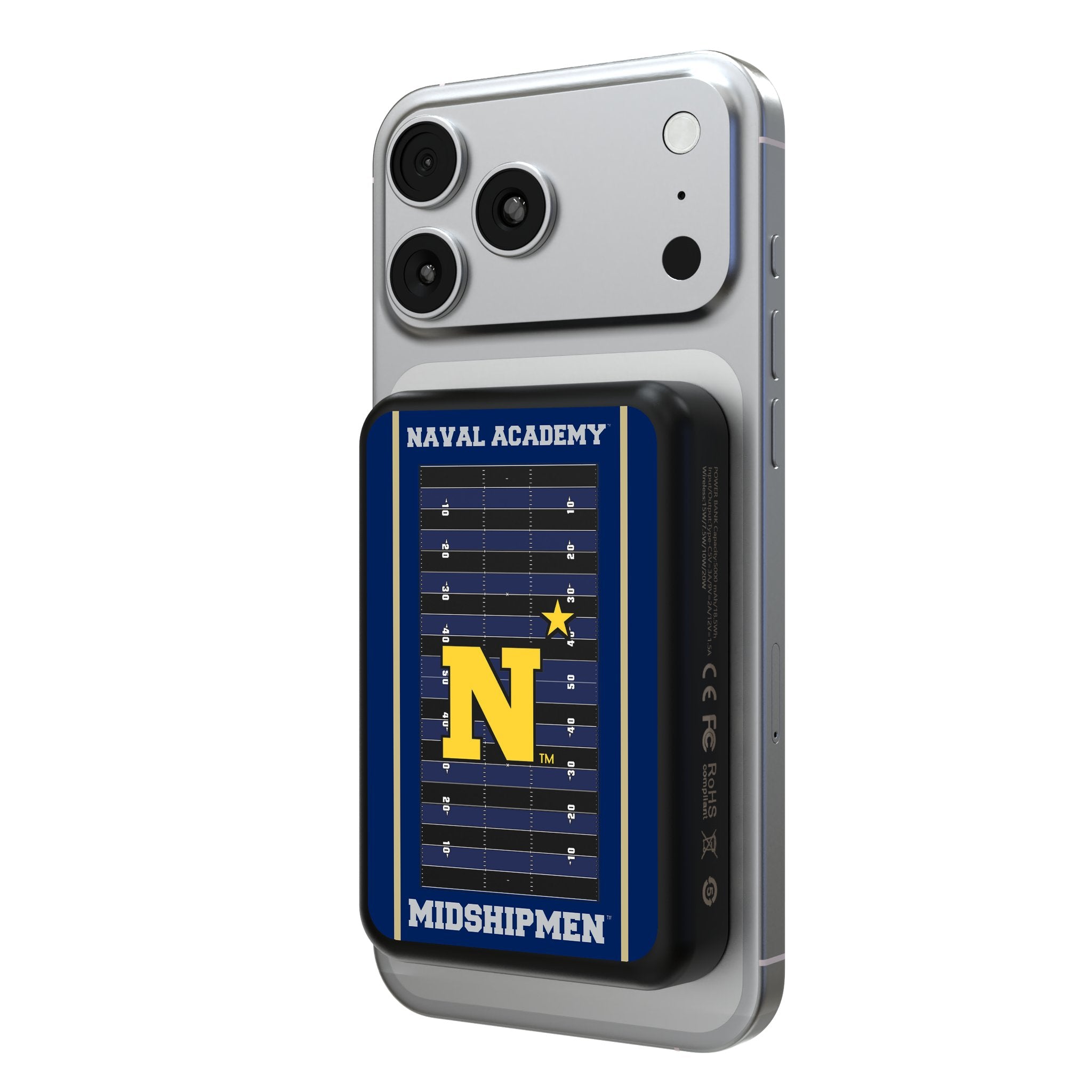 United State Naval Academy Midshipmen Field Wireless Mag Power Bank